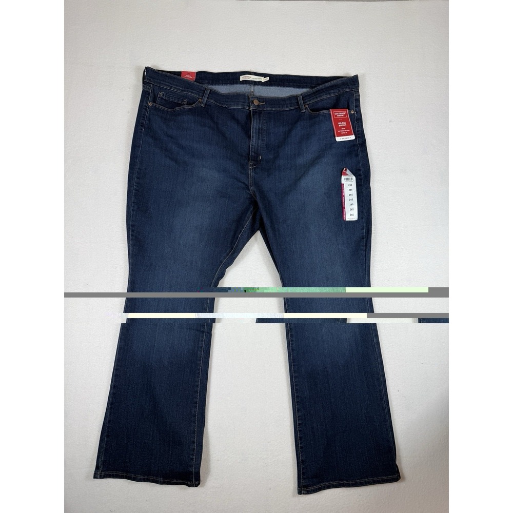 Signature by Levi Strauss Women 26W Mid Rise Bootcut Dark Wash Blue Jeans NWT